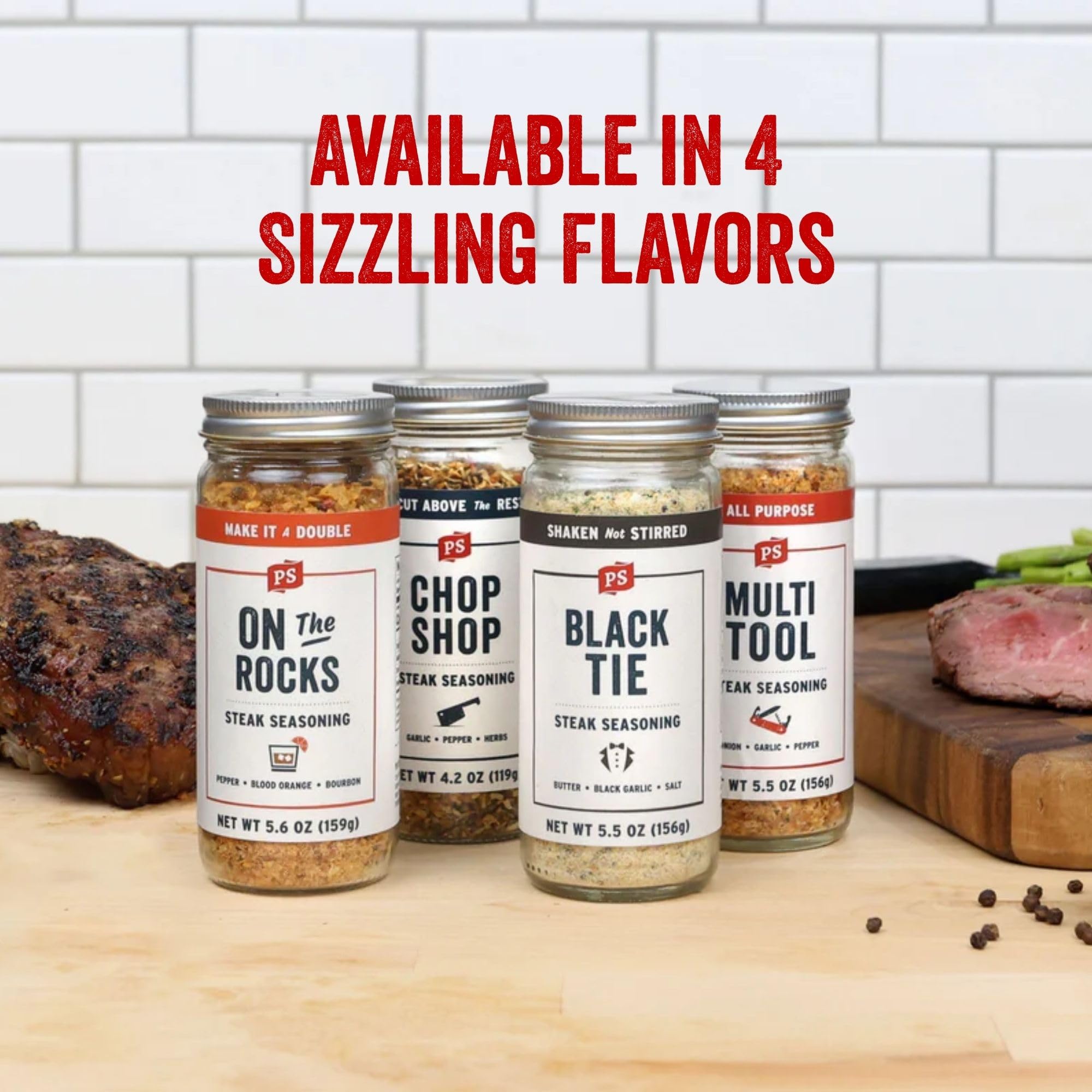 PS Seasoning Chop Shop - Garlic and Herb Seasoning - Steak Spice Rub for Grilling - All-Purpose Seasonings and Spices for Cooking Prime Cuts, Burgers