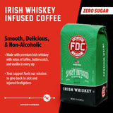 Fire Department Coffee - Gives Back to Firefighters - Irish Whiskey Infused Coffee Beans - Medium Roast - Non-Alcoholic - Roasted in the USA - Whole