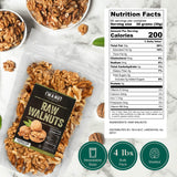Premium Raw Walnut Halves & Pieces 48oz (3 lb) - 100% Natural, No-PPO, Non-GMO, Batch-Tested Gluten & Peanut Free, Kosher, Small Batch Quality