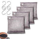 Activated Charcoal Odor Absorber, Odor Eliminator for Strong Odor,Coconut Shell Charcoal Air Purifying Bags for Home Car Closet Pet, Smoke Room