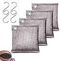 Activated Charcoal Odor Absorber, Odor Eliminator for Strong Odor,Coconut Shell Charcoal Air Purifying Bags for Home Car Closet Pet, Smoke Room