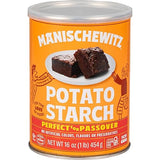 Manischewitz Pure Potato Starch, 16oz (1LB Resealable Container) Gluten Free, Non GMO, Kosher (Including Passover)