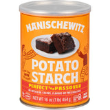 Manischewitz Pure Potato Starch, 16oz (1LB Resealable Container) Gluten Free, Non GMO, Kosher (Including Passover)