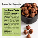 NUTS U.S. - Oregon Hazelnuts (Filberts) | Raw and Unsalted | Steam Pasteurized and NON-GMO | No Shell - Just Kernels | JUMBO SIZE | Packed in