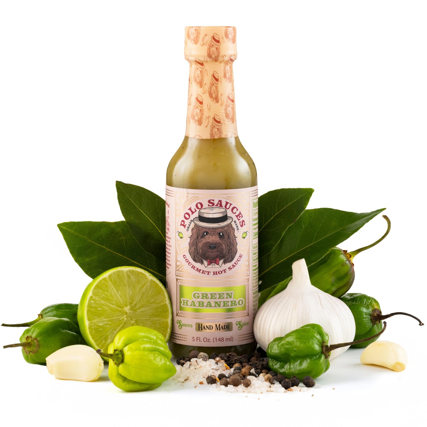 POLO Hot Sauce - Green Habanero Hot Sauce, Fresh Jalapeño & Salsa Verde Style, Small Batch Gourmet Sauce, Handcrafted in Florida, USA - Gluten Free