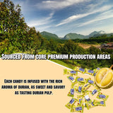 Durian Gummies (280g/9.88oz) Thai Durian Gummies | Southeast Asian Flavor | Individually Wrapped | Snack