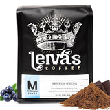 Leiva’s Medium Roast Ground Coffee (8 Oz) - Freshly Roasted, Single Origin Guatemalan Beans - Abuela Reina Coffee Grounds w/Vanilla, Blueberries