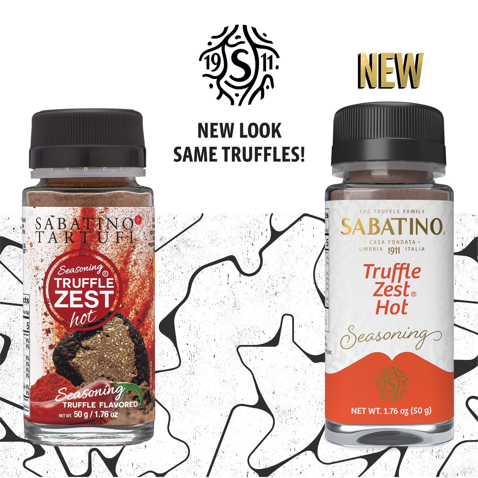 Sabatino Tartufi Truffle Zest Seasoning, Hot, The Original All Natural Gourmet Truffle Powder, Plant Based, Vegan and Vegetarian Friendly, Kosher, Low