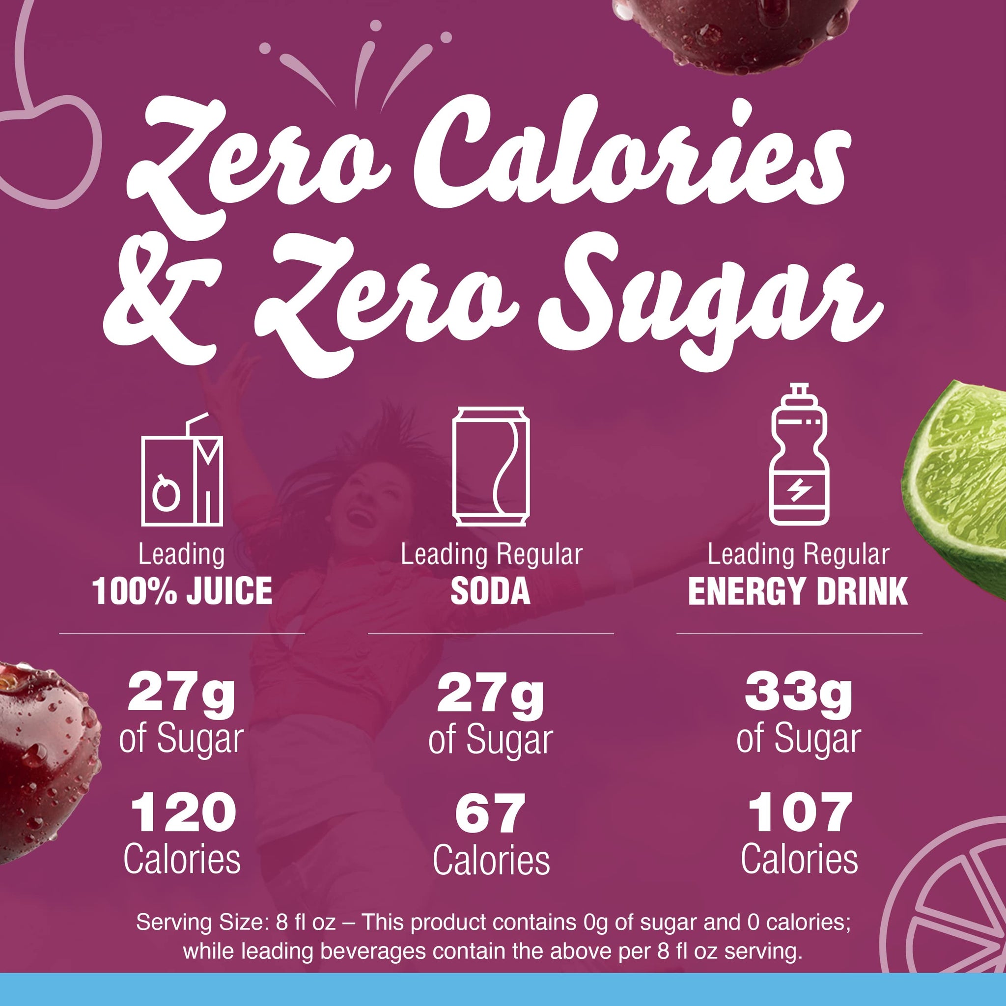 Crystal Light Sugar-Free Black Cherry Lime Zero Calories Liquid Water Enhancer 1 Count 1.62 fl oz