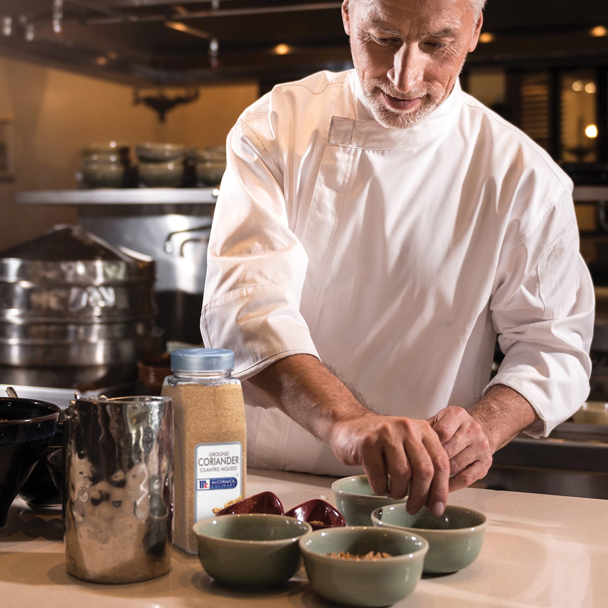 McCormick Culinary Ground Coriander, 14 oz - One 14 Ounce Container of Coriander Powder with No MSG for Indian, Middle Eastern, Mediterranean