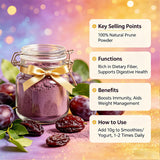 10oz Acai Powder for Smoothies, Oatmeal & Baking | Plant-Based, Keto Diet Friendly | 280g Plastic Jar