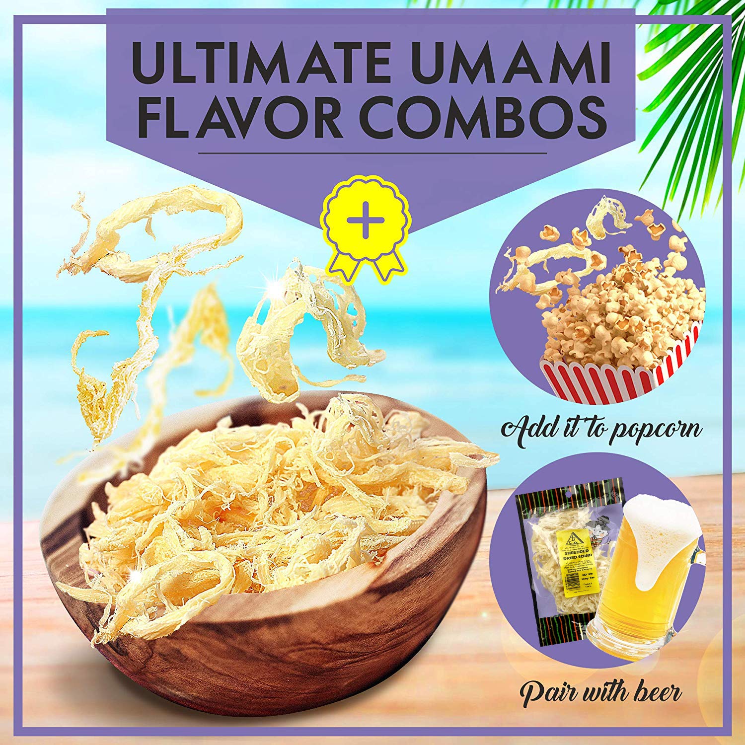 Asia Trans Saki Ika Dried Cuttlefish Snack | Hawaiian Seafood Jerky | High-Protein, Low-Fat, Low-Calorie (5 oz.)