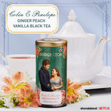 The Republic of Tea - Bridgerton Colin & Penelope Ginger Peach Vanilla Black Tea, 36 Tea Bags