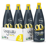 Ingrilli 100% Organic Lemon Juice, 33.8 Fl Oz Glass Bottle (Pack of 3)