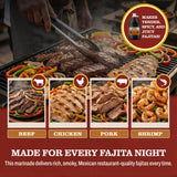 Claude's Fajita Marinade, Gluten Free Hickory Smoke Sauce, 128 oz
