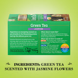 Twinings Green Tea With Jasmine, Individually Wrapped Bags, Fragrant Floral Scent, Caffeinated, 20 Count, (Pack of 2)