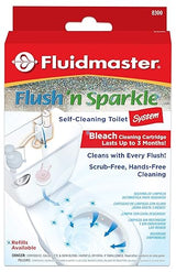 Fluidmaster 8300 Flush 'n Sparkle Automatic Toilet Bowl Cleaning System with Bleach Cartridge, 1 Count (Pack of 1) ( Packaging May Vary)