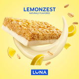 LUNA Bar - LemonZest Flavor - Snack Bars - Non-GMO - Gluten-Free Protein Bars - Made with Organic Oats (1 Count)