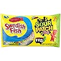 115 Count SOUR PATCH KIDS & SWEDISH FISH Bulk Candy Treat Size Variety Pack, Individual Snack Bags