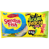 115 Count SOUR PATCH KIDS & SWEDISH FISH Bulk Candy Treat Size Variety Pack, Individual Snack Bags