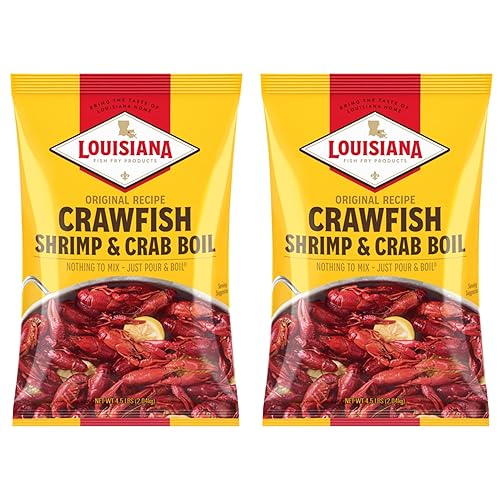 Louisiana Fish Fry Products Crawfish, Shrimp & Crab Boil Seasoning - Spicy & Delicious Seafood Powder Complete Seasoning - Low Salt Cajun Seasoning