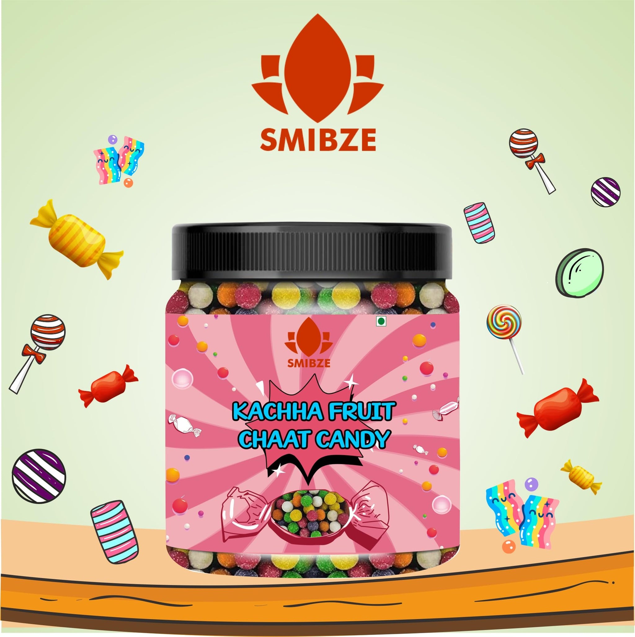 SMIBZE Natural Kachha Fruit Chaat Candy 150 GM (Pack of 1) SMIBZE