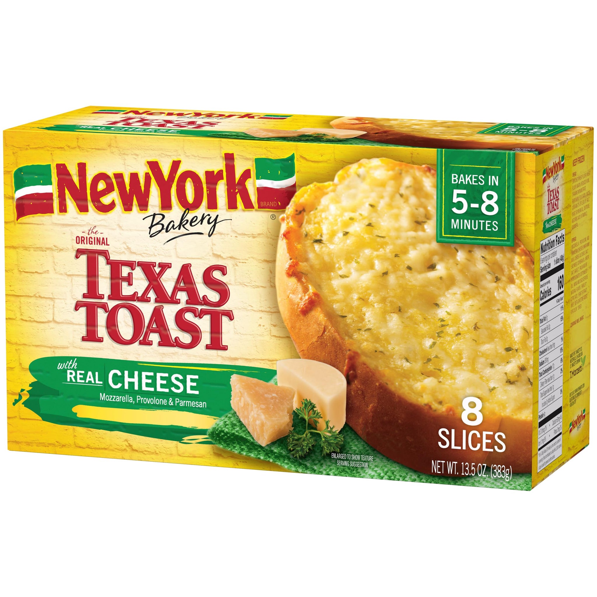 New York Texas Toast, Garlic Toast with Cheese, 13.5 oz (Frozen)