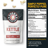 Corks Original Kettle Corn Popcorn Bags, 3oz - Sweet and Salty Gourmet Popcorn Coated with Fine Sugar & Salted to perfection, Gluten-Free, Classic