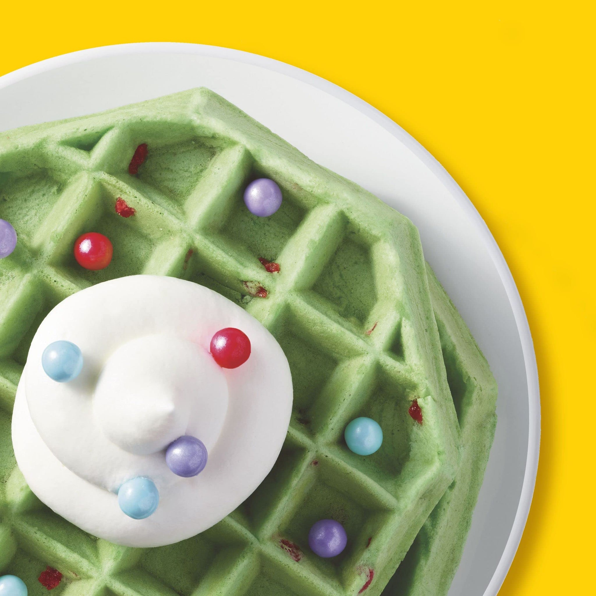 Dragon Frozen Waffles, Frozen Breakfast, Toaster Waffles, Green Apple, 11.6oz Box (6 Waffles)
