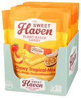 Sweet Haven Plant-Based Candy, Chewy Tropical-Mix, Naturally Flavored, Vegan Friendly, Gluten Free & Non-GMO, 4.44 Ounce (Pack of 6)