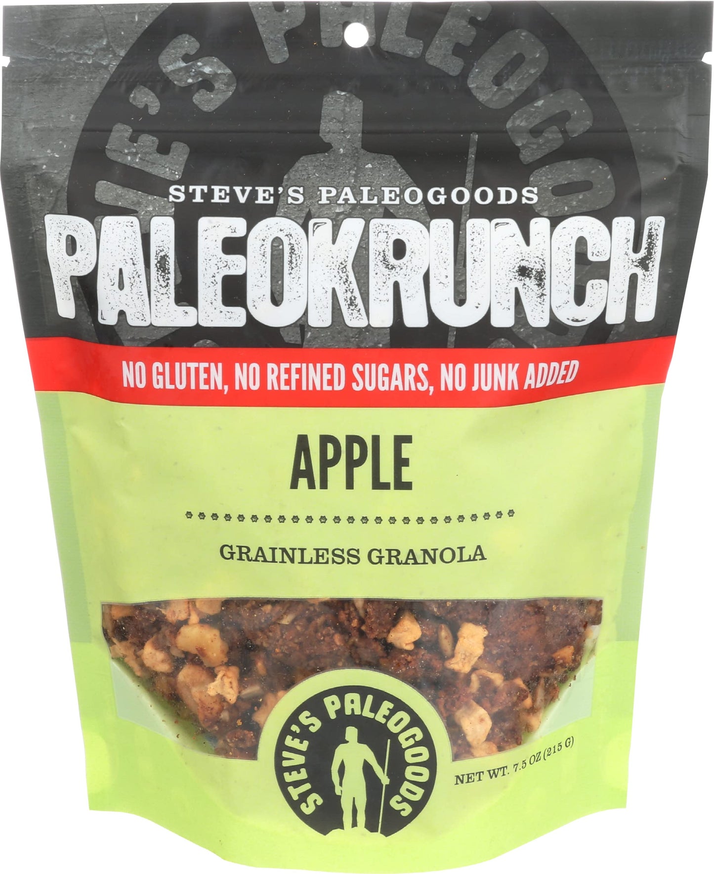 Steve's PaleoGoods, PaleoKrunch Grainless Granola Cereal - Apple Pie, 7.5 oz