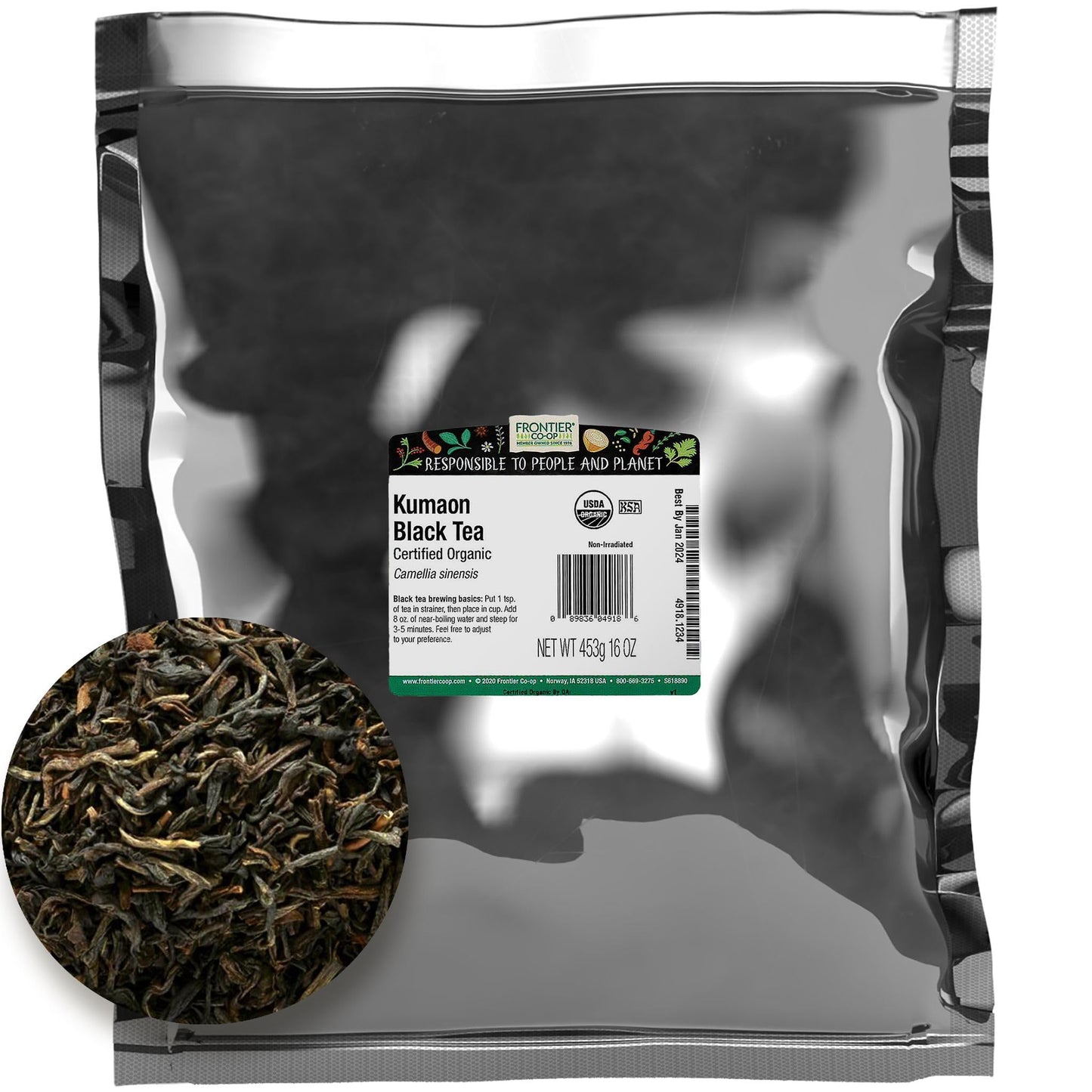 Frontier Bulk Kumaon Black Tea, Organic, 16 Ounce