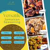 Organic Jamaican Jerk Seasoning Dry Rub for Cooking, with Salt / Jamaican Seasoning All Purpose Carribbean Spice Blend for Griling Jerk Chicken