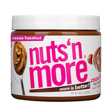 Nuts ‘N More Cocoa Hazelnut Butter Spread - High Protein, Low Carb, Low Sugar, Gluten Free, Non-GMO, All-Natural Keto Nut Butter Snack (15oz Jar)