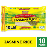 Golden Star Thai Hom Mali White Jasmine Rice - Prime Grade White Rice - 10 lb Bag