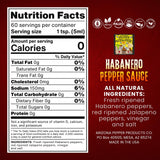 Arizona Gunslinger Habanero Hot Sauce - Made from Fresh Ripened Habanero Peppers and Red Ripened Jalapeño Peppers - Extremely Hot, Thick & Flavorful