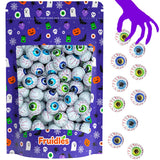 2 Pounds Halloween Double Crisp Chocolatey Eyeballs - Individually Wrapped Googly Eye Balls in Multicolor Foils for Trick-or-Treating, Party Favor Bag