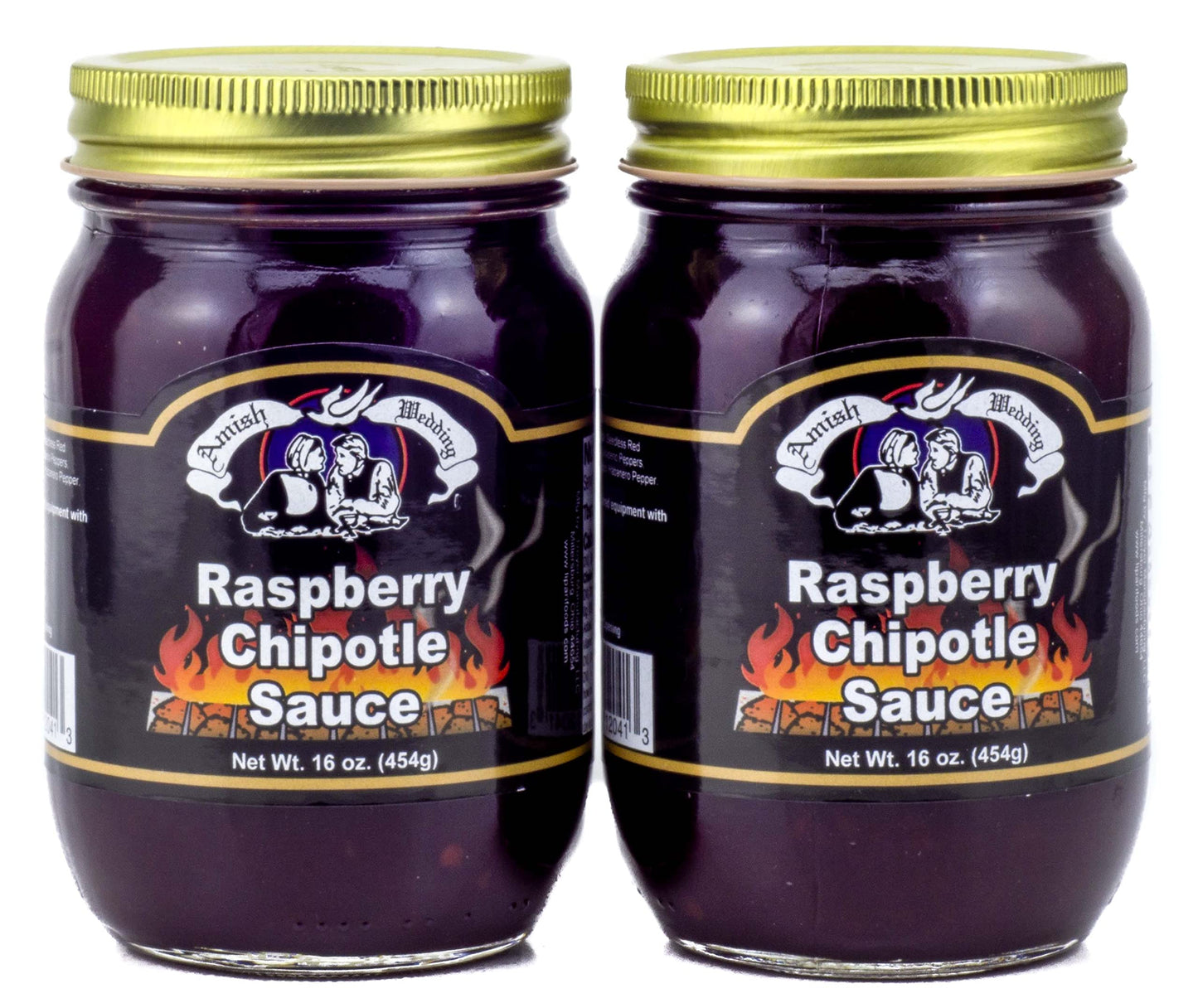 Amish Wedding Raspberry Chipotle Sauce Hot Spicy Sweet Flavor Pack of 2