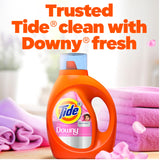 Tide Plus Boost of Ultra Downy Liquid Laundry Detergent, April Fresh Scent, 73 fl oz, 52 Loads, Laundry Detergent Liquid with Long-Lasting Freshness