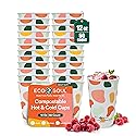 ECO SOUL 12 oz 50 Disposable Paper Cups,Hot/Cold Beverage Paper Drinking Cups, Leakproof Printed Cups for Cafe, Office, Party