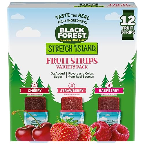 Black Forest Stretch Island Fruit Strips Variety Pack, 12 Count