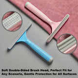 Kvzqyre 4-Pack Pet Hair Remover for Couch & Car, Double-Sided Silicone Lint Scraper Set, Color-Coded Reusable Fur Remover Tool for Furniture, Carpet