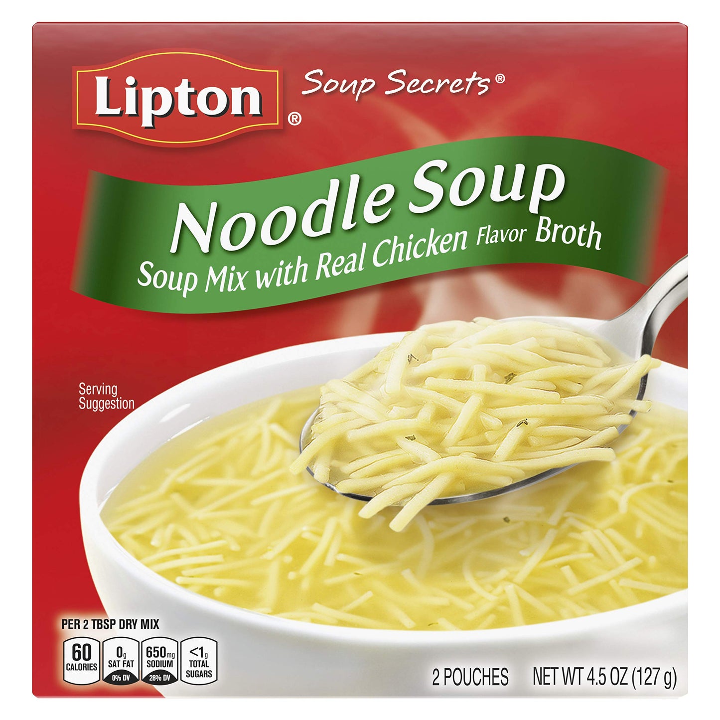Lipton Soup Secrets Instant Soup Mix Noodle For a Warm Bowl of Soup Soup Made With Real Chicken Broth Flavor 4.5 oz