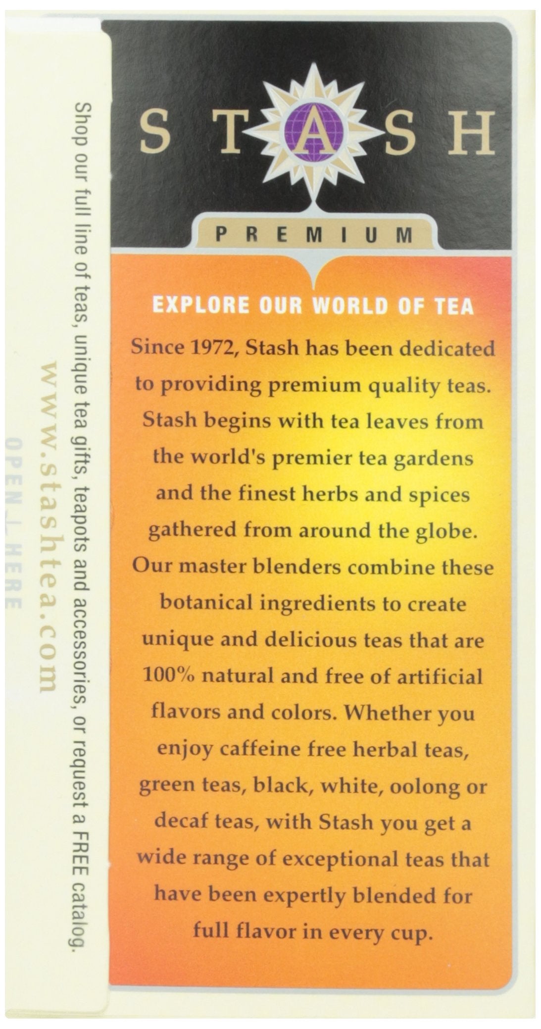 Stash Peach Black Tea, Tea , 20 ct