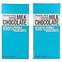 Trader Joe's Swiss Milk Chocolate Bar with 30% Whole Hazelnuts - 2 PACK
