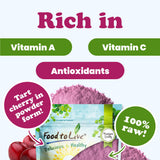 Food to Live Cherry Juice Powder, 14 Pounds - High in Vitamins and Antioxidants, All Natural Superfood, Perfect for Smoothies, Shakes and Cooking