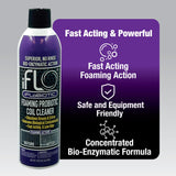 iFLO® iFLOBiotic Foaming Probiotic Coil Cleaner, No-Rinse A/C Cleaner Foam Spray for HVAC Evaporator & Condenser Units, Concentrated Coil Spray