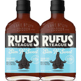 Rufus Teague Sugar-Free BBQ Sauce Slim N' Sweet, Non-GMO, 12.25 oz, 2-Pack