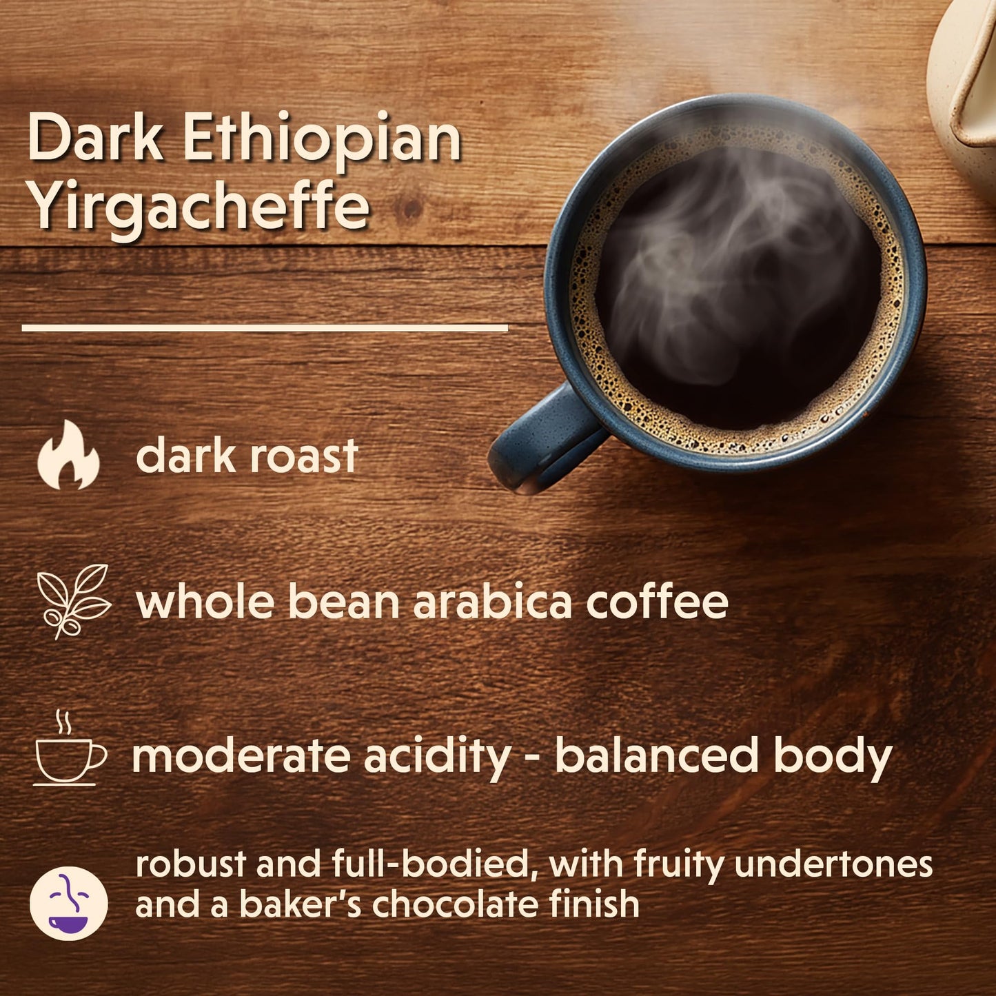 Coffee Bean Direct Dark Brazilian Santos, Whole Bean Coffee, Arabica Coffee, Dark Roast, 5 Pound Bag (Pack of 1)