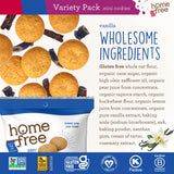Homefree Treats You Can Trust Gluten Free Mini Cookies, Single Serve, Variety Pack (Pack of 30)